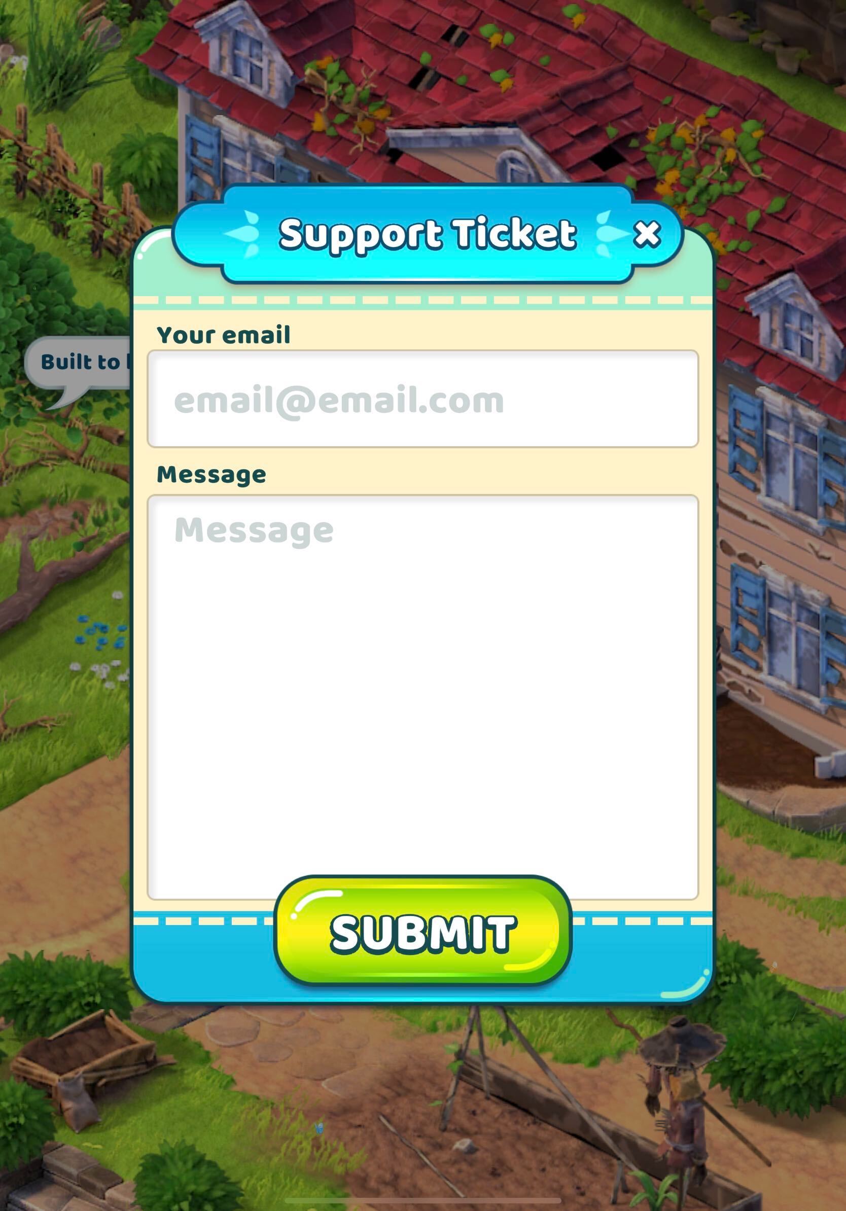In-Game Support Interface